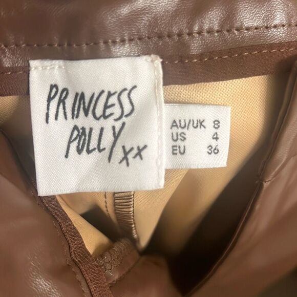 ✨Princess Polly LOVE LIES SZ 4 PANTS BROWN✨ - Picture 11 of 12